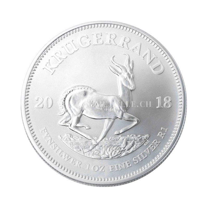 Südafrika – Krügerrand 1 Unze Silbermünze (versch. Jahrgänge)