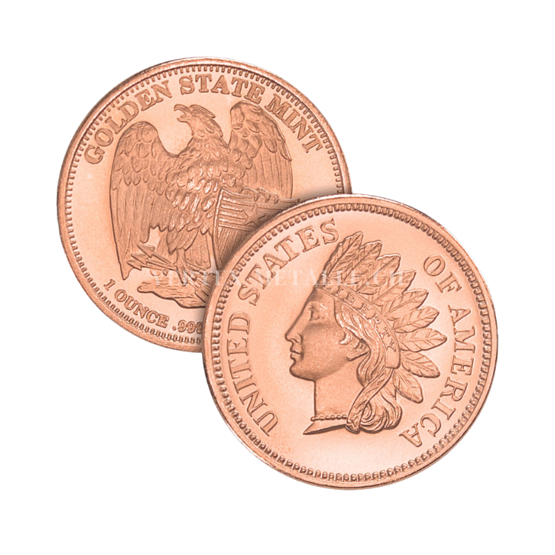 Indian Head Cent 1 Unze Kupfermünze