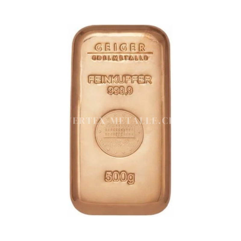 Geiger Edelmetalle Feinkupfer 999 500g Barren